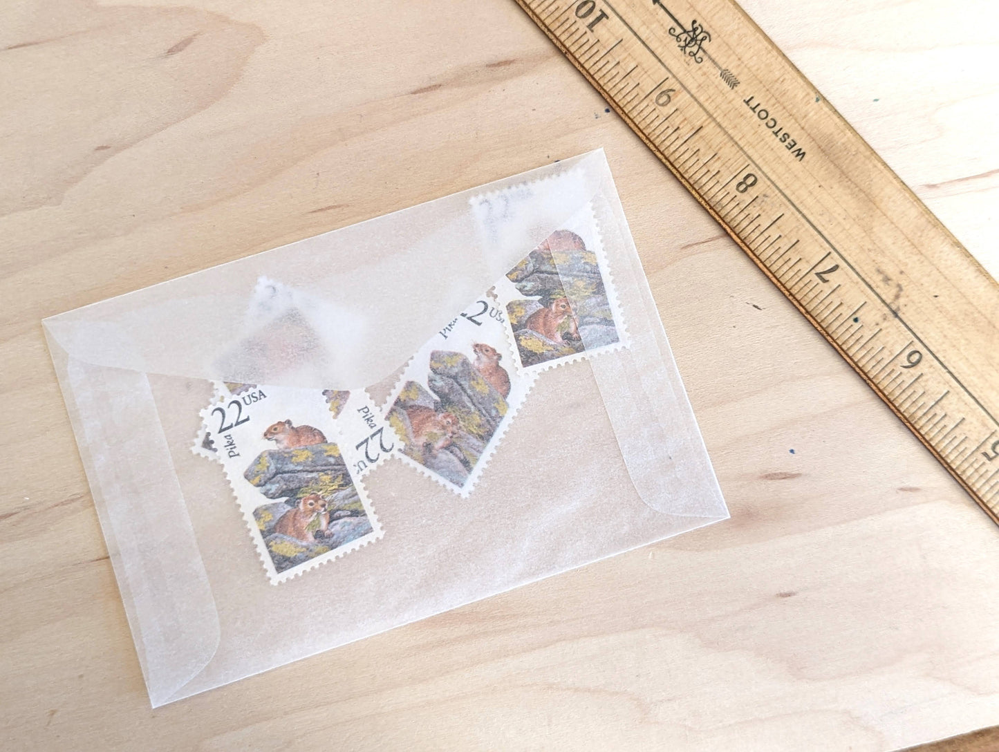 Pika, Set of 5, Vintage Unused USPS 22 Cent Postage Stamps, North American Wildlife Series 1987, Gummed