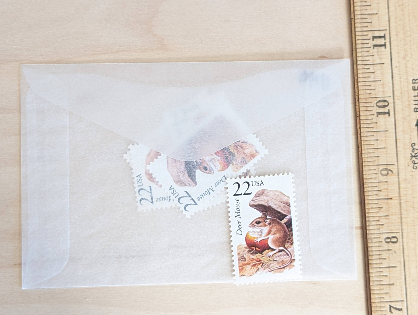 Deer Mouse, Set of 5, Vintage Unused USPS 22 Cent Postage Stamps, North American Wildlife Series 1987, Gummed