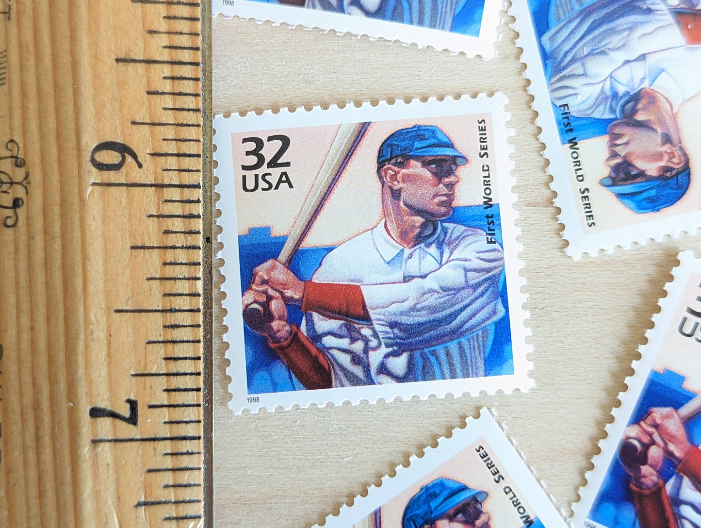 First World Series, Set of 5, Vintage Unused USPS 32 Cent Postage Stamps, 1900s Celebrate the Century Series 1998, Gummed