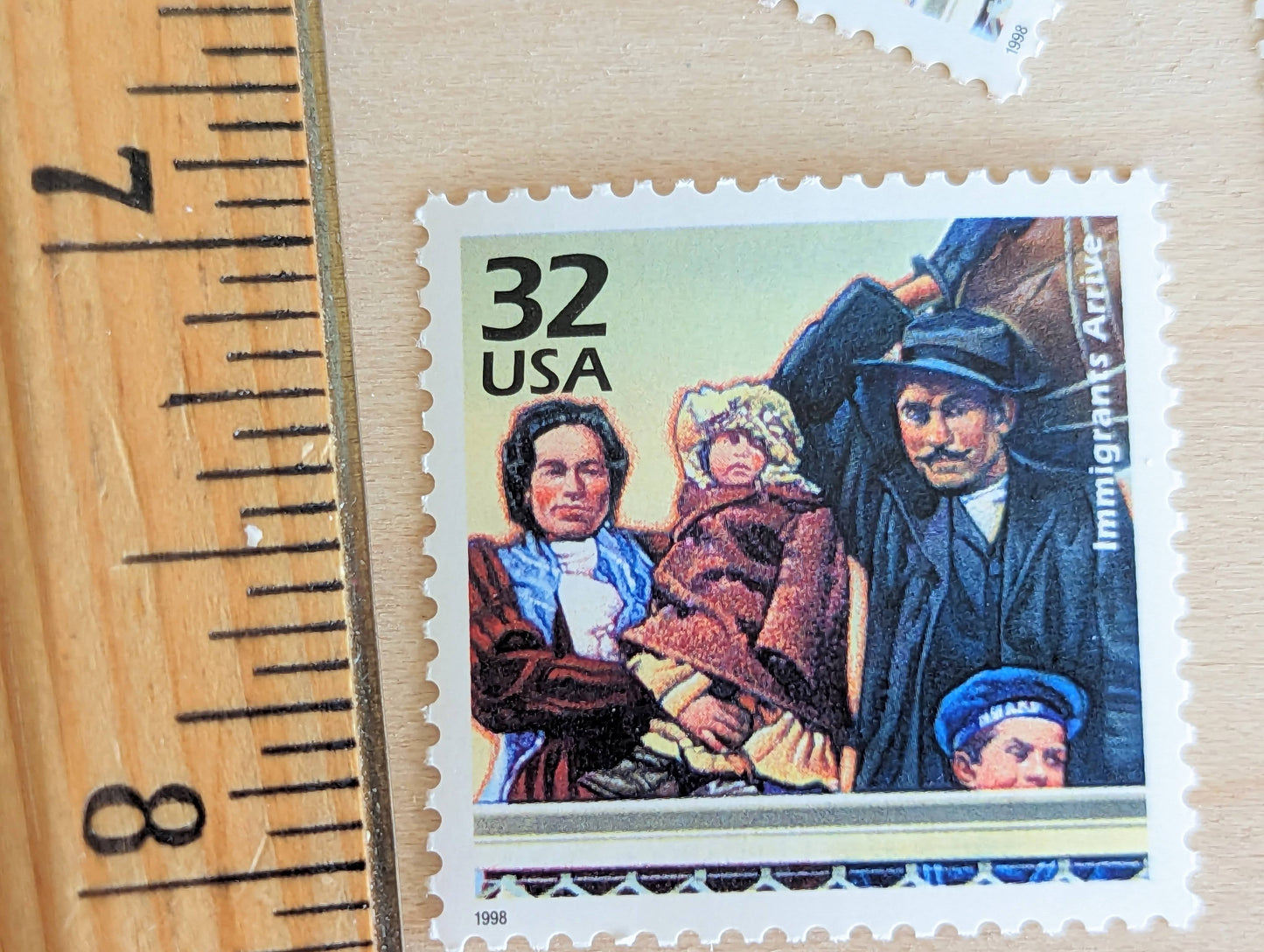 Ellis Island, Set of 5, Vintage Unused USPS 32 Cent Postage Stamps, 1900s Celebrate the Century Series 1998, Gummed