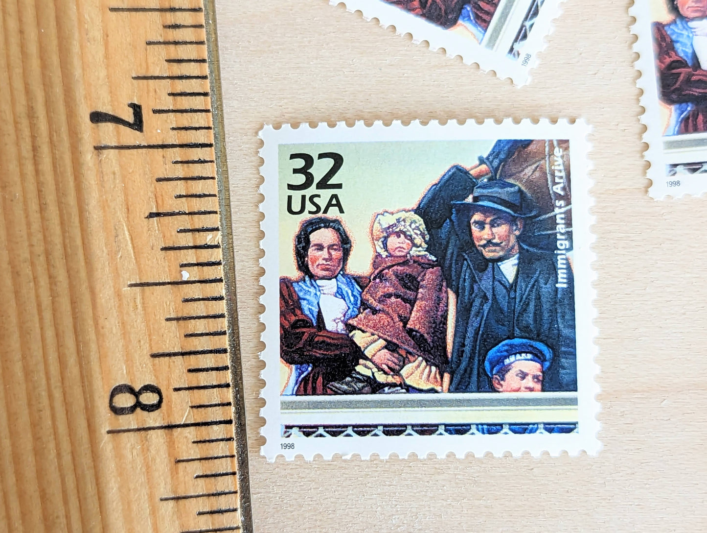 Ellis Island, Set of 5, Vintage Unused USPS 32 Cent Postage Stamps, 1900s Celebrate the Century Series 1998, Gummed