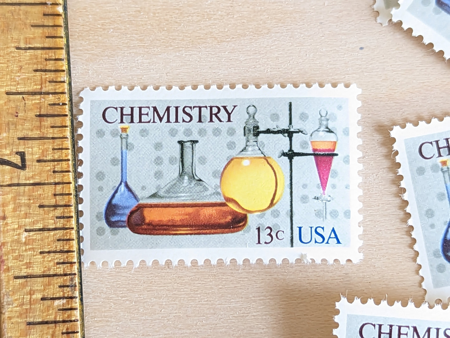 Chemistry, Vintage Unused USPS 13 Cent Postage Stamps, Chemistry Stamps, 1976, Gummed
