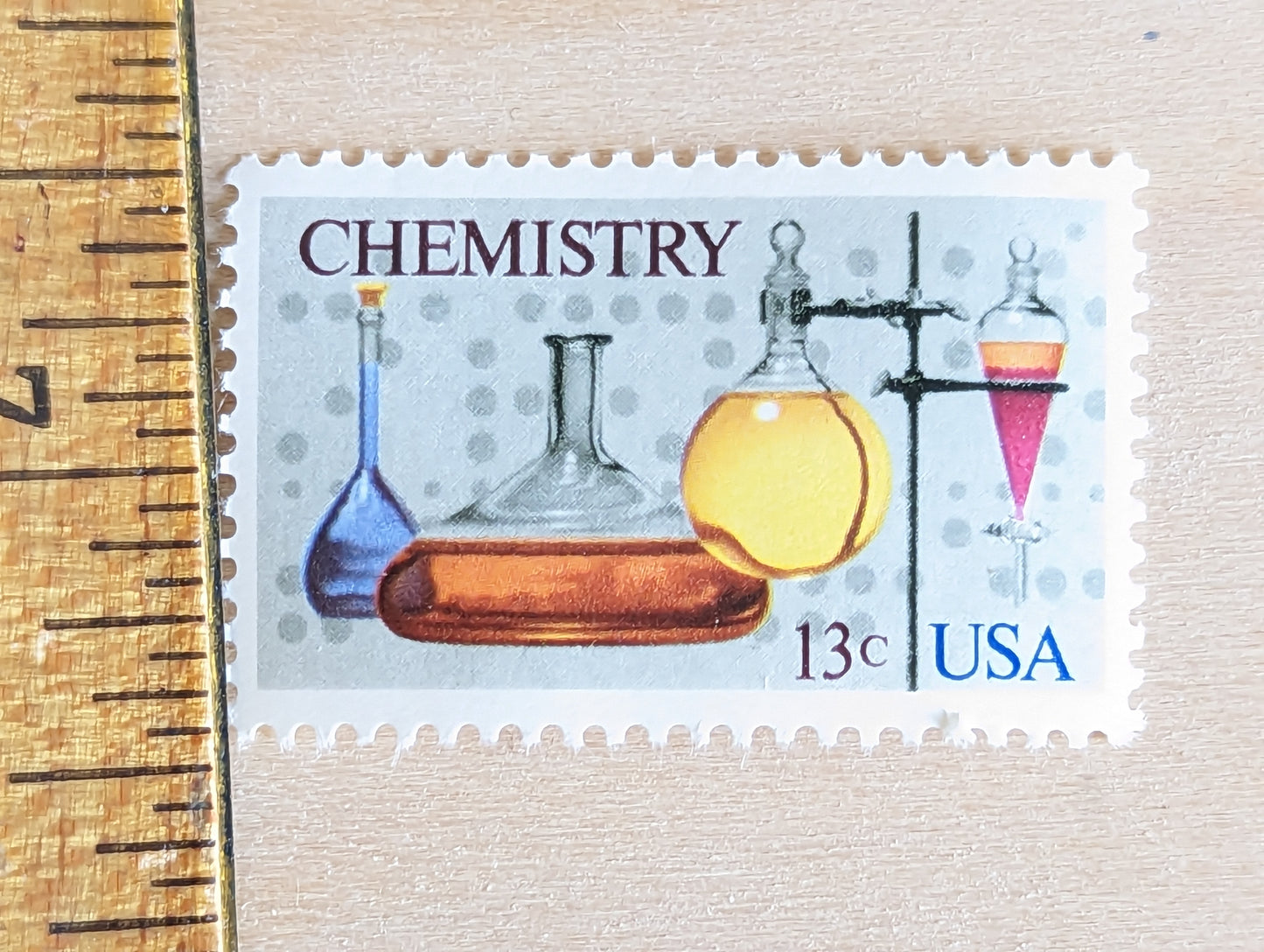 Chemistry, Vintage Unused USPS 13 Cent Postage Stamps, Chemistry Stamps, 1976, Gummed