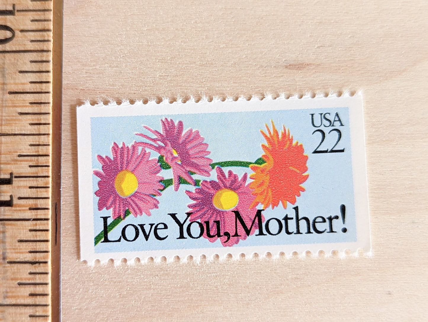 Love You, Mother! Stamps, Set of 5, Vintage Unused USPS 22 Cent Postage Stamps, Mother’s Day Stamps 1987, Gummed