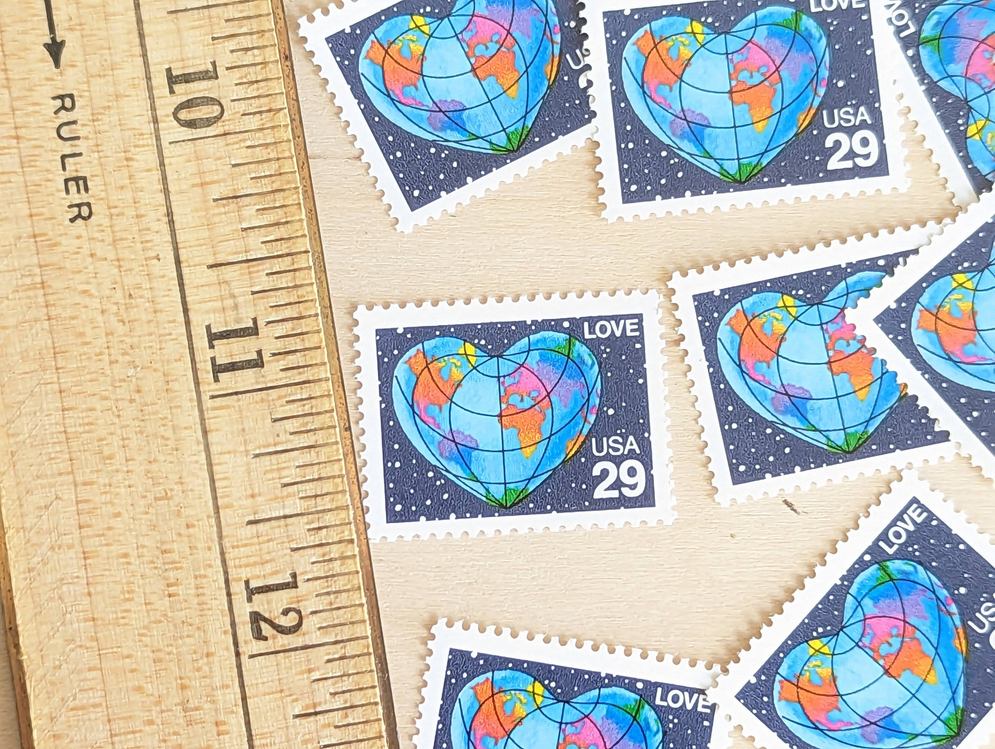 Earth Love Stamps, 29 cent stamps, 1991 Unused USPS Postage Stamps