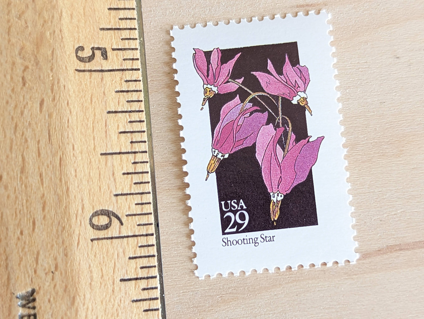 Set of 5 Shooting Star Wildflower Stamps, 29 cent stamps, 1992 Unused USPS Postage Stamp