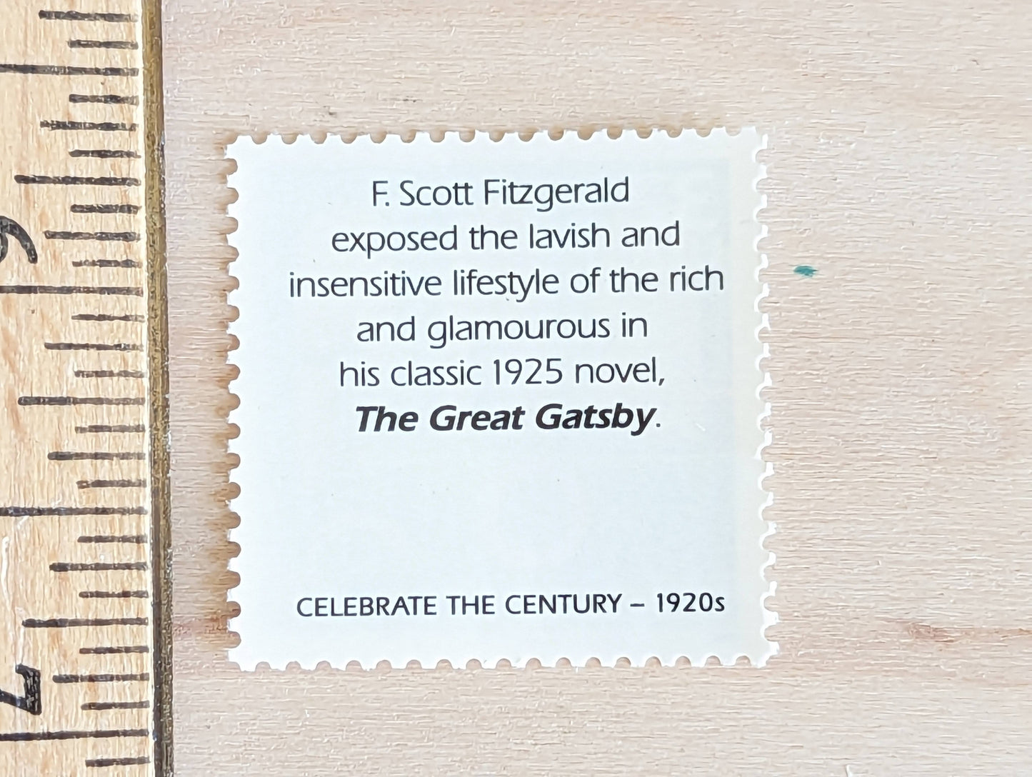 The Great Gatsby, Set of 5, Vintage Unused USPS 32 Cent Postage Stamps, 1920s Celebrate the Century Series 1998, Gummed