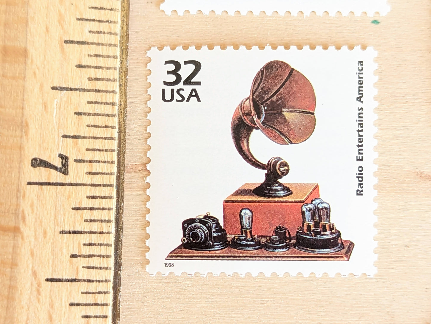 Radio, Set of 5, Vintage Unused USPS 32 Cent Postage Stamps, 1920s Celebrate the Century Series 1998, Gummed