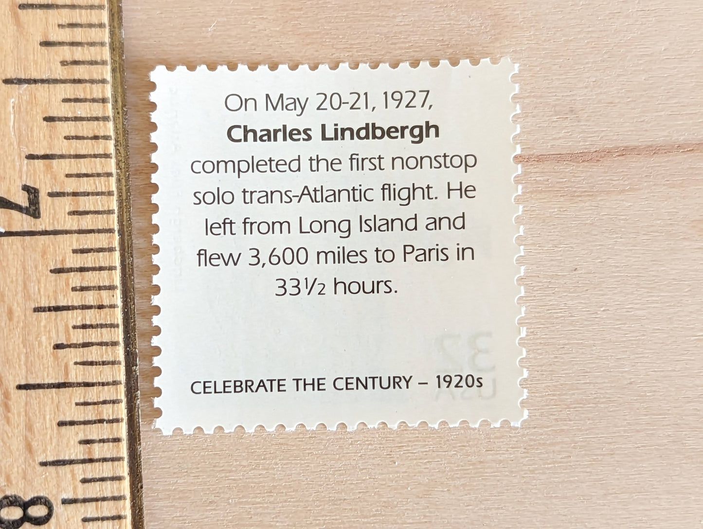Charles Lindbergh, Set of 5, Vintage Unused USPS 32 Cent Postage Stamps, 1920s Celebrate the Century Series 1998, Gummed