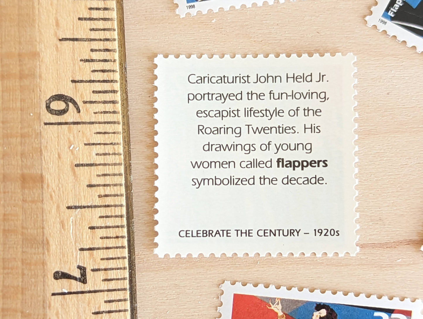 Flappers, Set of 5, Vintage Unused USPS 32 Cent Postage Stamps, 1920s Celebrate the Century Series 1998, Gummed