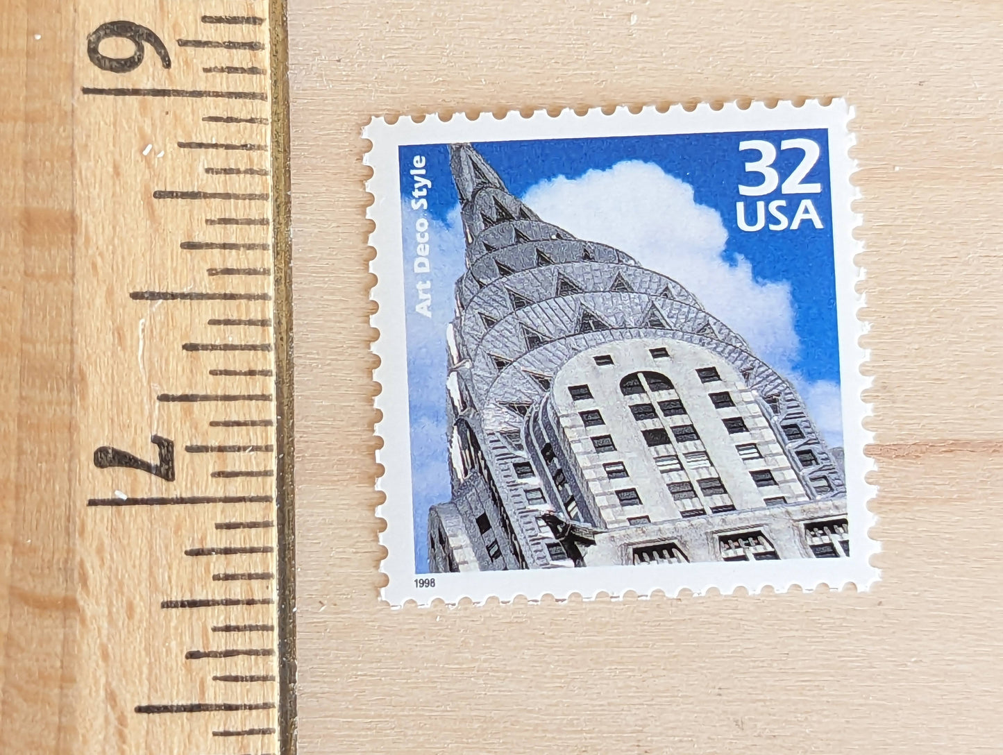 Art Deco, Set of 5, Vintage Unused USPS 32 Cent Postage Stamps, 1920s Celebrate the Century Series 1998, Gummed