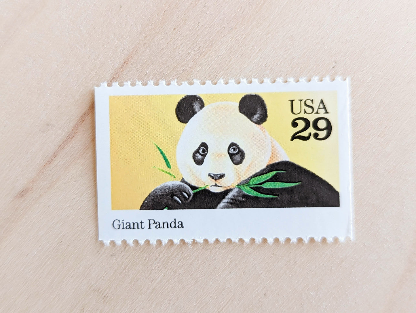 Giant Panda Stamps, Set of 5, Vintage Unused USPS 29 Cent Postage Stamps, Wild Animals 1992, Gummed