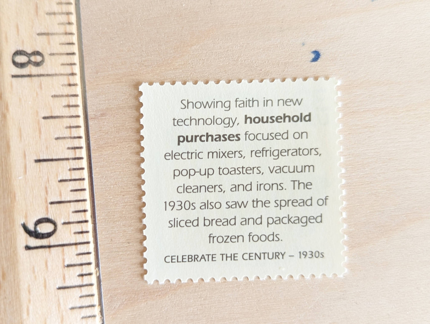 Household Purchases stamps, Set of 5, Vintage Unused USPS 32 Cent Postage Stamps, 1930s Celebrate the Century Stamps 1998, Gummed
