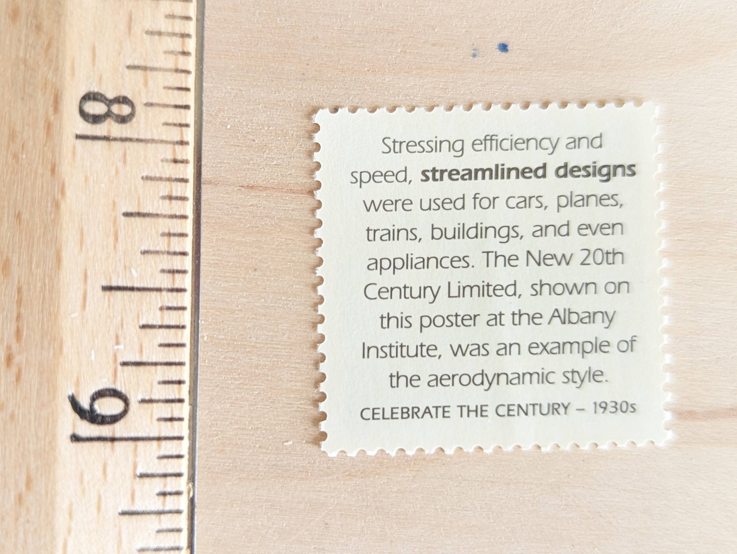 Streamline Designs stamps, Set of 5, Vintage Unused USPS 32 Cent Postage Stamps, 1930s Celebrate the Century Stamps 1998, Gummed