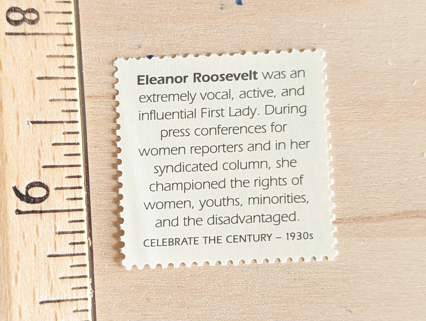Eleanor Roosevelt stamps, Set of 5, Vintage Unused USPS 32 Cent Postage Stamps, 1930s Celebrate the Century Stamps 1998, Gummed