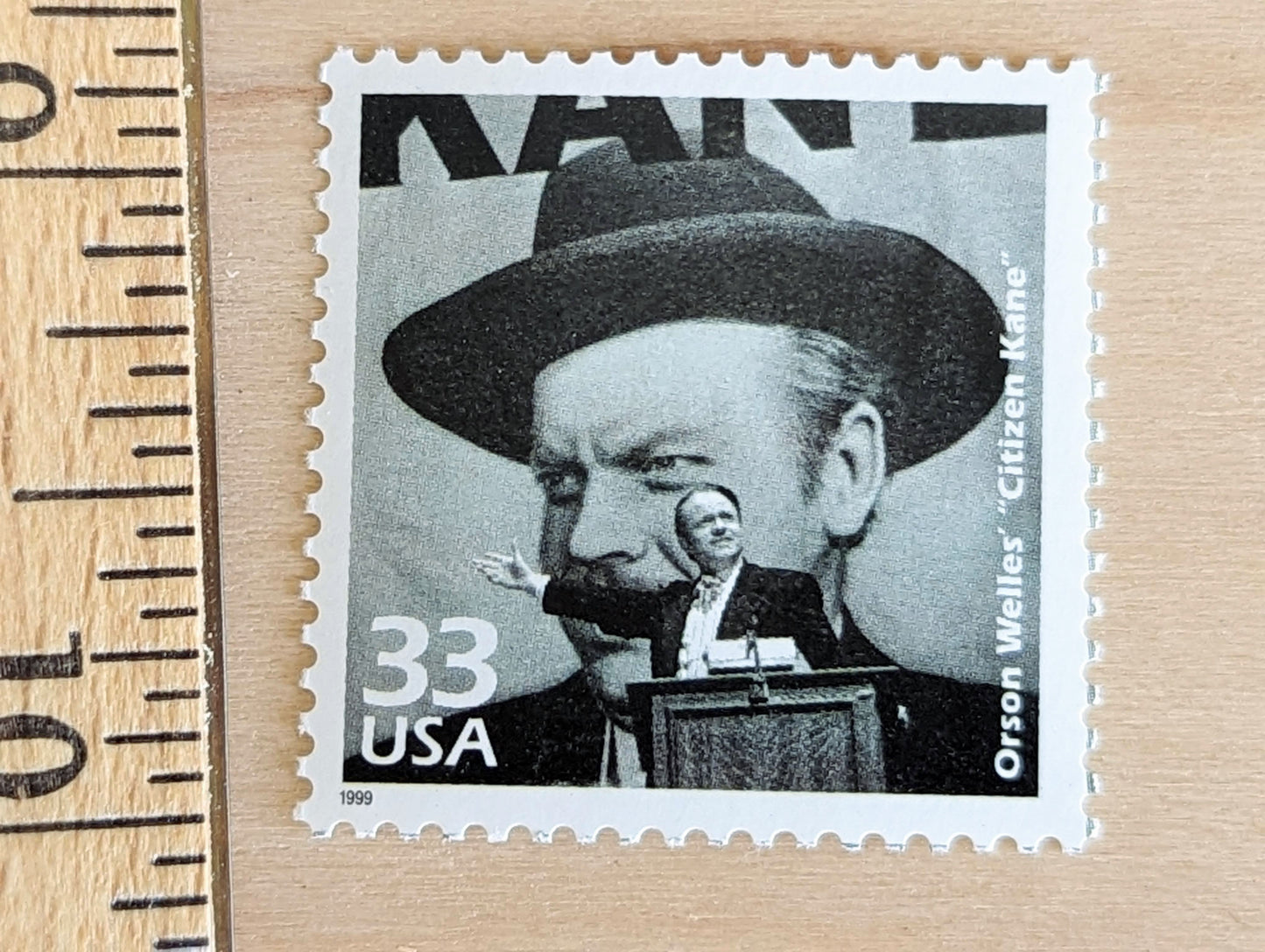 Citizen Kane stamps, Set of 5, Vintage Unused USPS 33 Cent Postage Stamps, 1940s Celebrate the Century Stamps 1998, Gummed