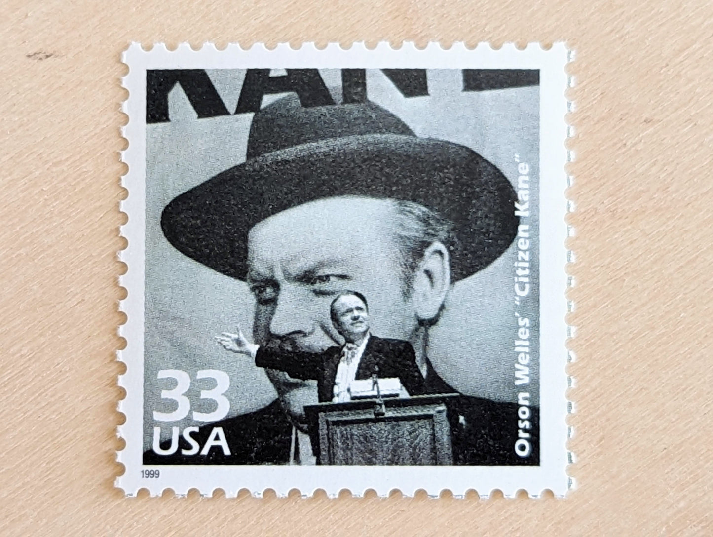 Citizen Kane stamps, Set of 5, Vintage Unused USPS 33 Cent Postage Stamps, 1940s Celebrate the Century Stamps 1998, Gummed