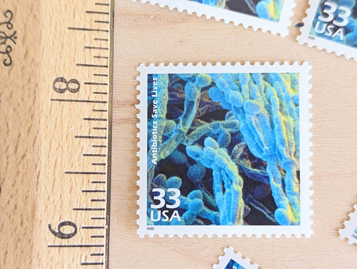 Antibiotics Stamps, Set of 5, Vintage Unused USPS 33 Cent Postage Stamps, 1940s Celebrate the Century Stamps 1998, Gummed