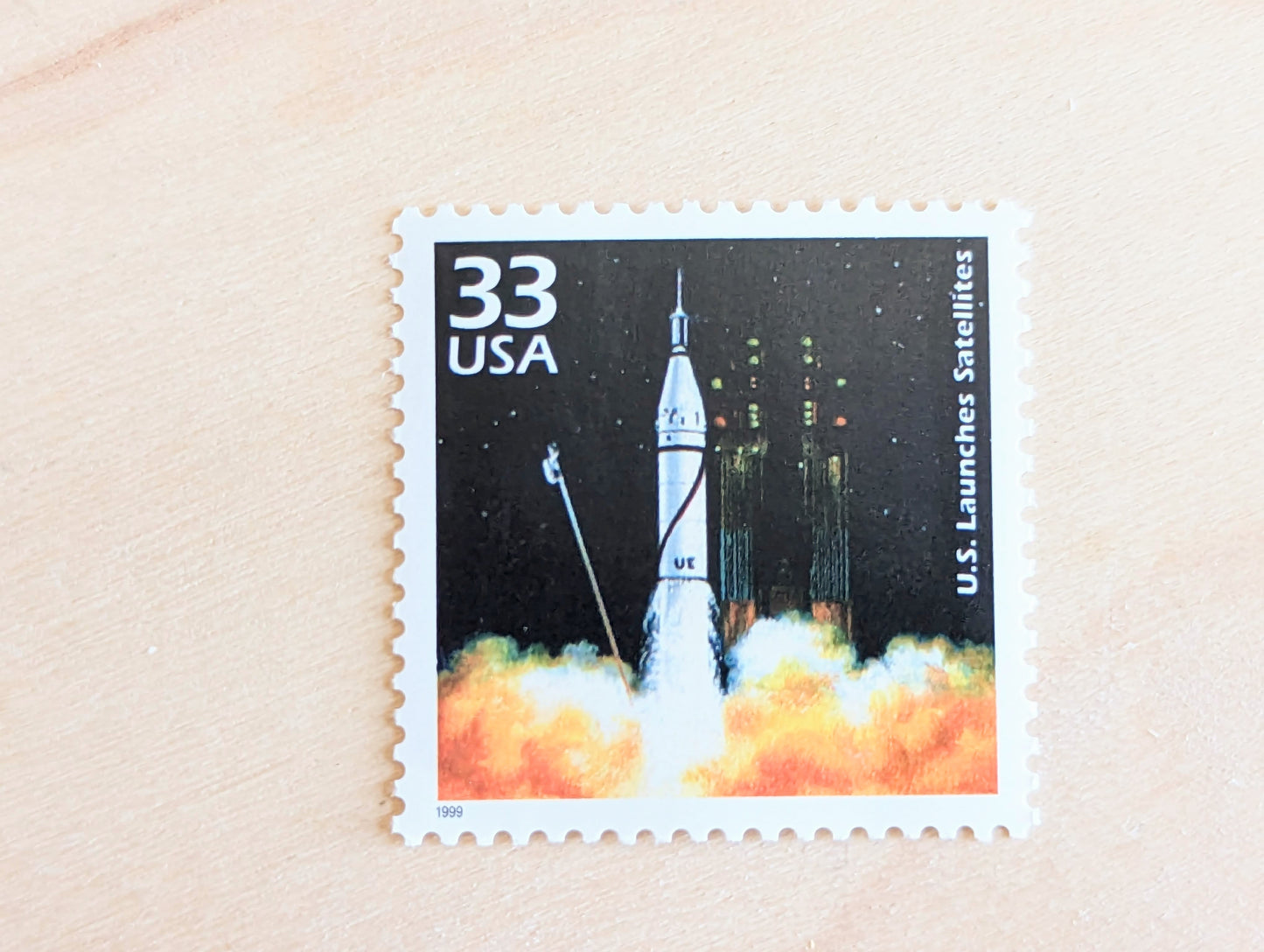 Explorer 1 Stamps, Set of 5, Vintage Unused USPS 33 Cent Postage Stamps, 1950s Celebrate the Century Stamps 1998, Gummed