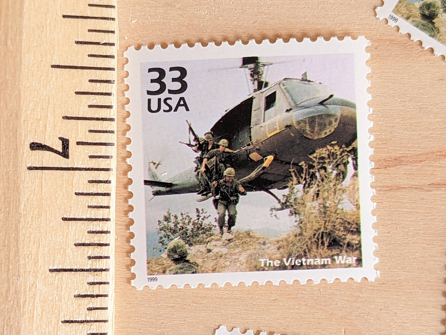 The Vietnam War Stamps, Set of 5, Vintage Unused USPS 33 Cent Postage Stamps, 1960s Celebrate the Century Stamps 1998, Gummed