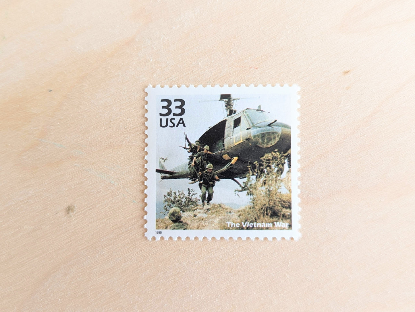 The Vietnam War Stamps, Set of 5, Vintage Unused USPS 33 Cent Postage Stamps, 1960s Celebrate the Century Stamps 1998, Gummed