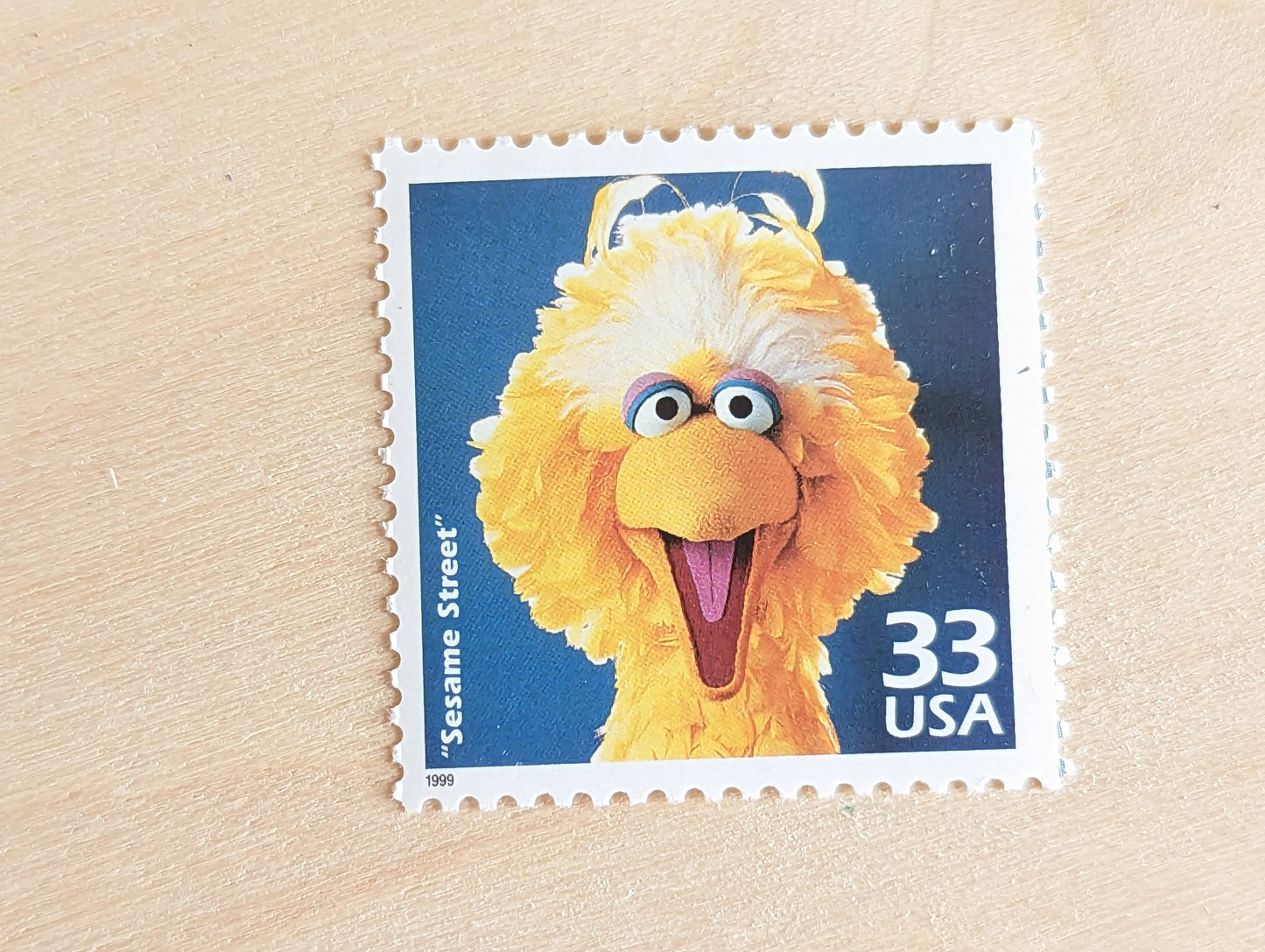 Sesame Street Stamps, Set of 5, Vintage Unused USPS 33 Cent Postage Stamps, 1970s Celebrate the Century Stamps 1998, Gummed
