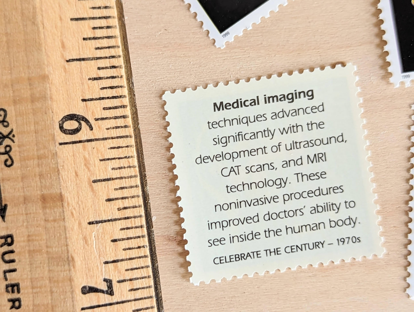 Medical Imaging Stamps, Set of 5, Vintage Unused USPS 33 Cent Postage Stamps, 1970s Celebrate the Century Stamps 1998, Gummed