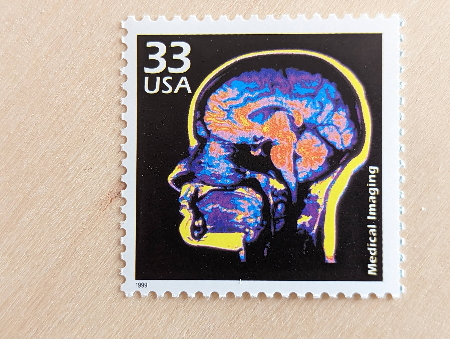 Medical Imaging Stamps, Set of 5, Vintage Unused USPS 33 Cent Postage Stamps, 1970s Celebrate the Century Stamps 1998, Gummed