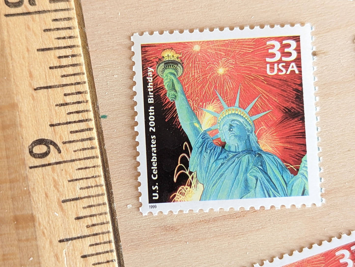 200th Birthday Stamps, Set of 5, Vintage Unused USPS 33 Cent Postage Stamps, 1970s Celebrate the Century Stamps 1998, Gummed