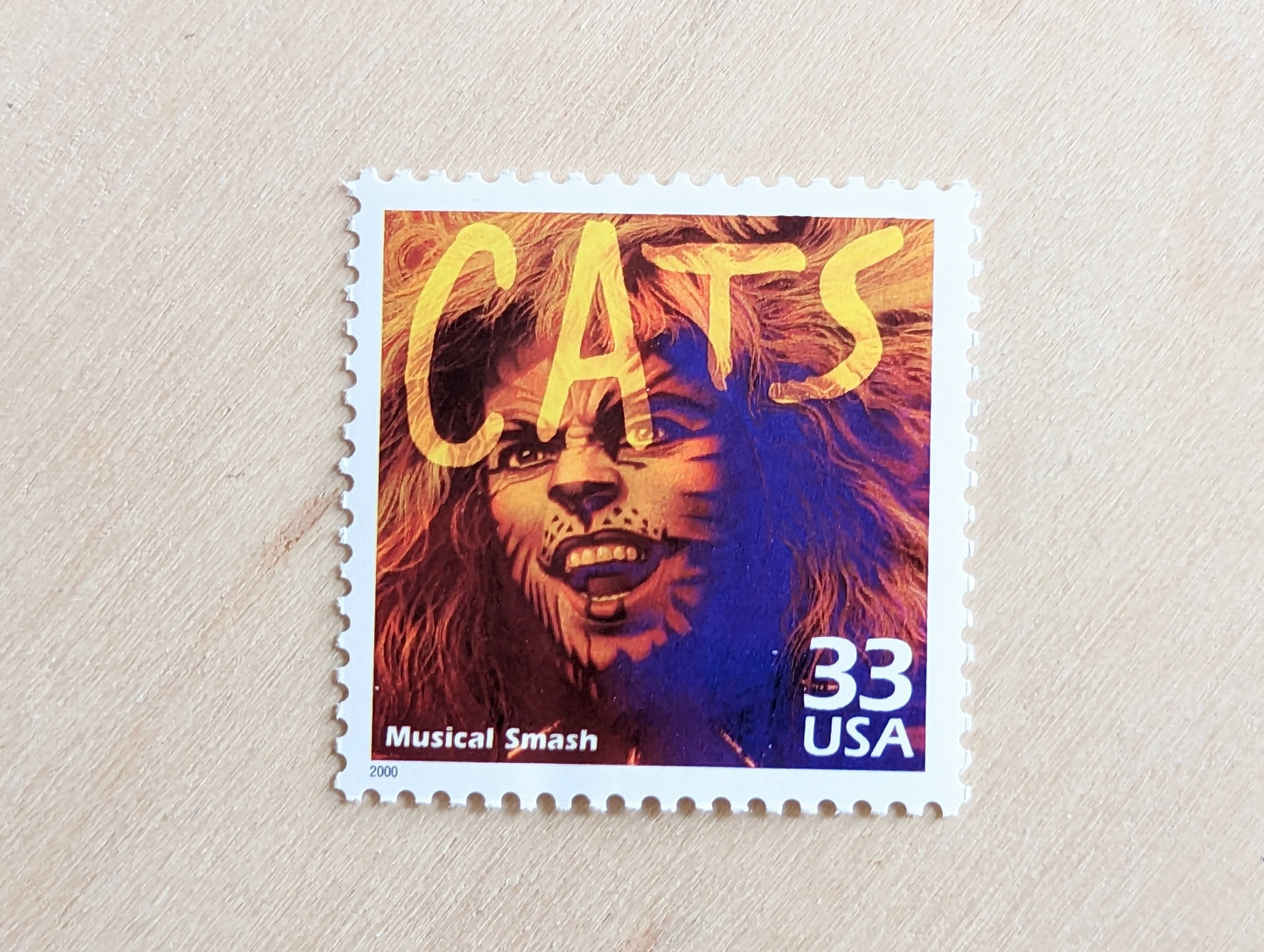 "Cats" Stamps, Set of 5, Vintage Unused USPS 33 Cent Postage Stamps, 1980s Celebrate the Century Stamps 1998, Gummed