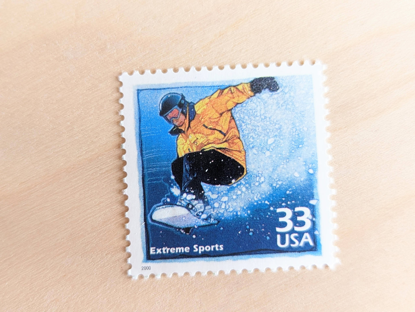 Extreme Sports Stamps, Set of 5, Vintage Unused USPS 33 Cent Postage Stamps, 1990s Celebrate the Century Stamps 1998–2000, Gummed