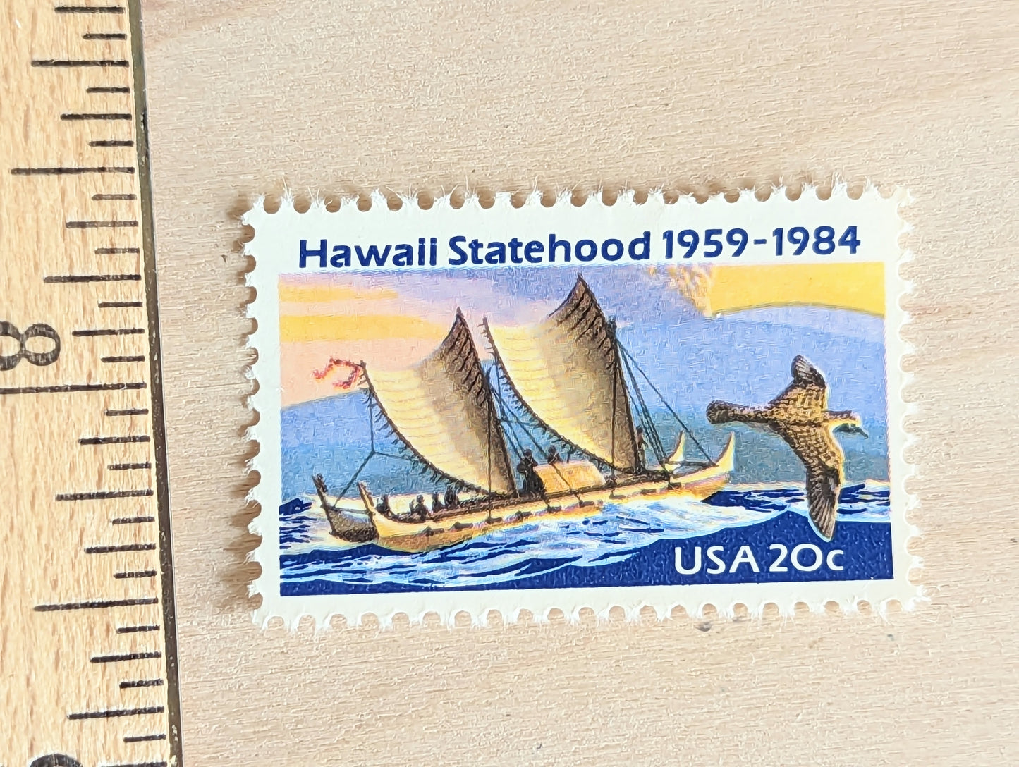 Hawaii, Vintage Unused USPS 20 Cent Postage Stamps, Statehood Stamps (Hawaii), 1984, Gummed