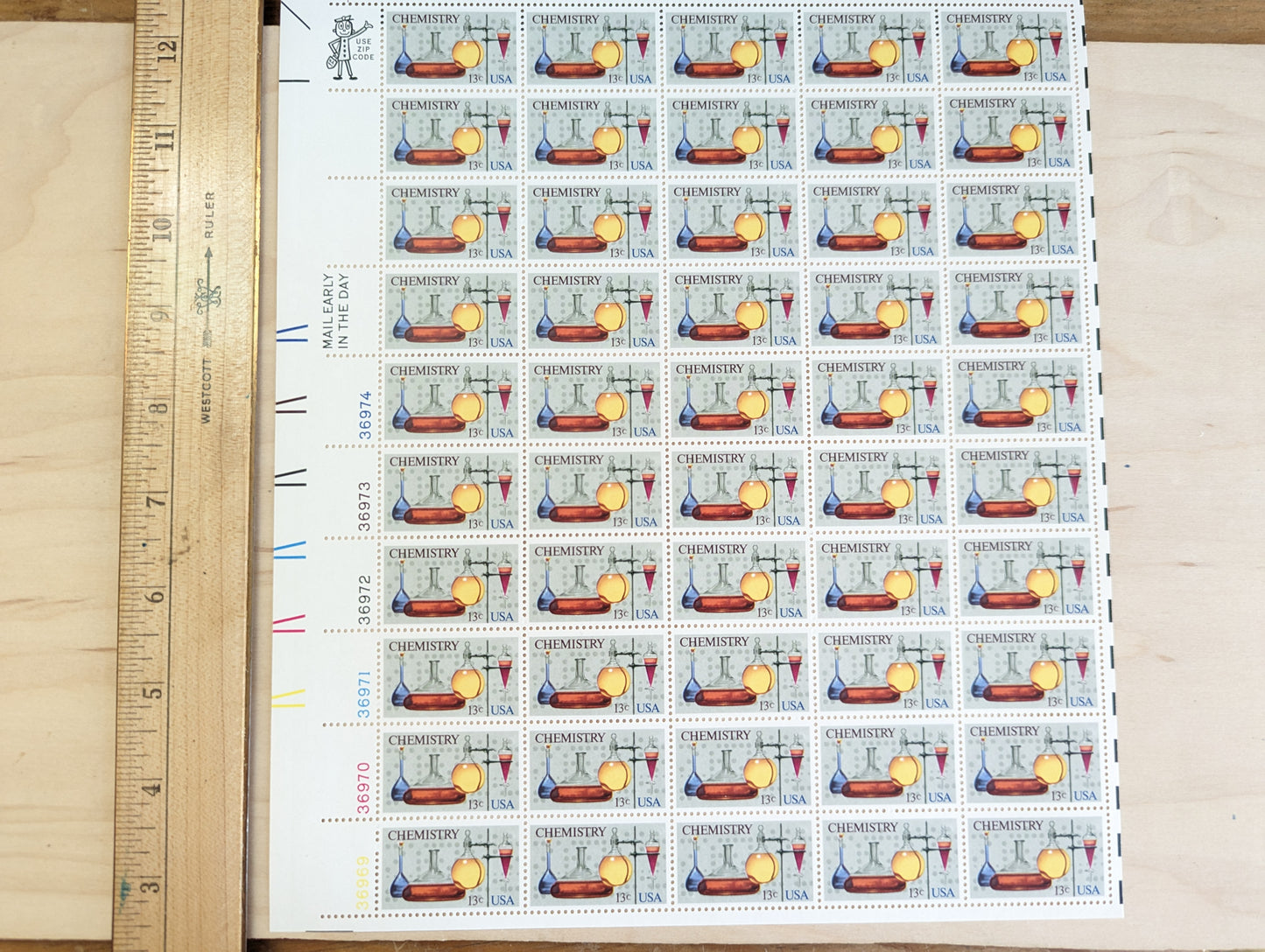 Chemistry, Vintage Unused USPS 13 Cent Postage Stamps, Chemistry Stamps, 1976, Gummed
