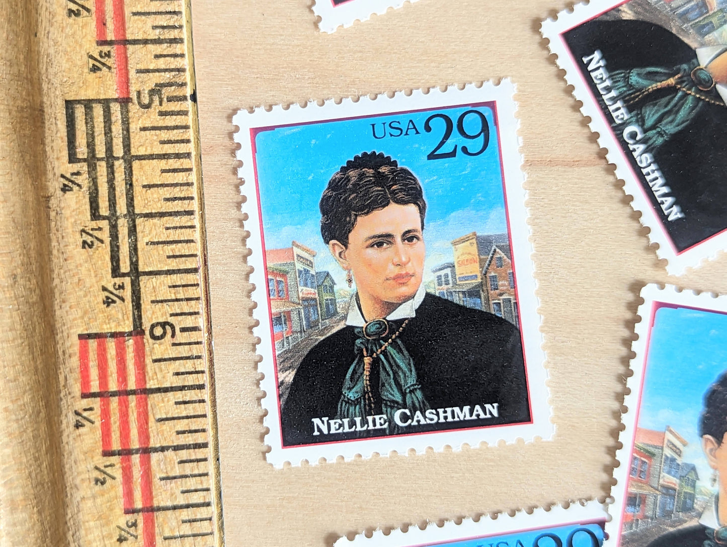 Nellie Cashman, Set of 5, Vintage Unused USPS 29 Cent Postage Stamps, Legends of the West 1994, Gummed