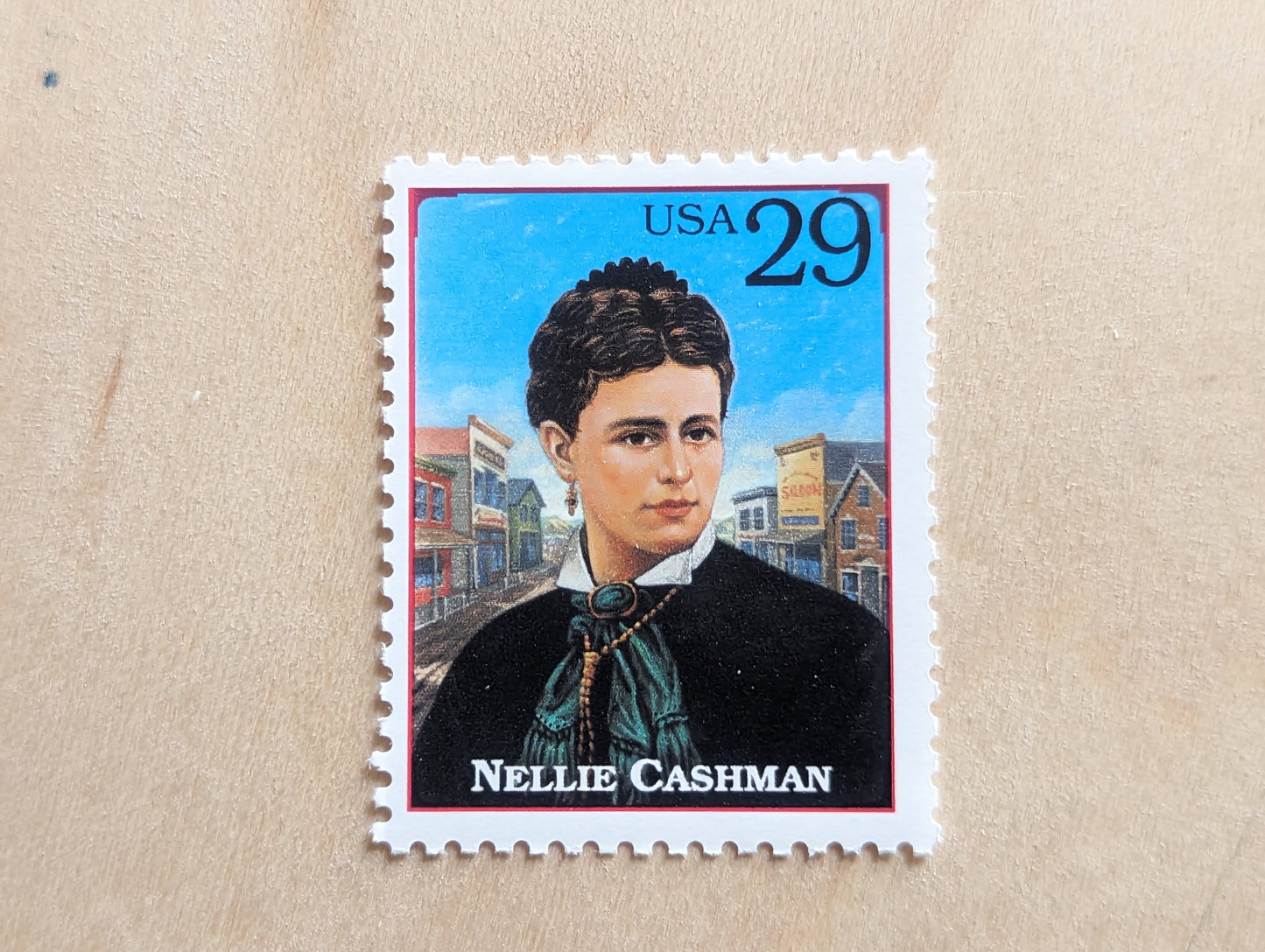 Nellie Cashman, Set of 5, Vintage Unused USPS 29 Cent Postage Stamps, Legends of the West 1994, Gummed