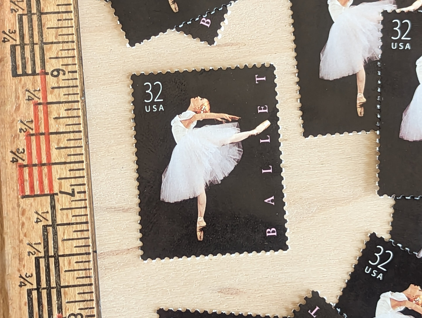 Ballet, Vintage Unused USPS 32 Cent Postage Stamps, American Ballet Stamps, 1998, Gummed