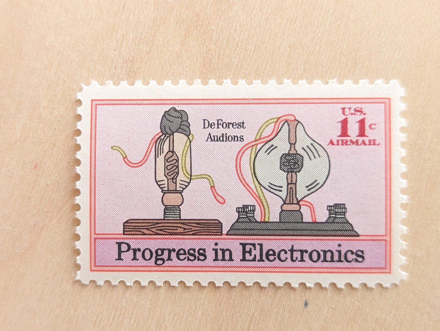 Progress in Electronics, Vintage Unused USPS 11 Cent Postage Stamps, Progress in Electronics Stamps, 1973, Gummed