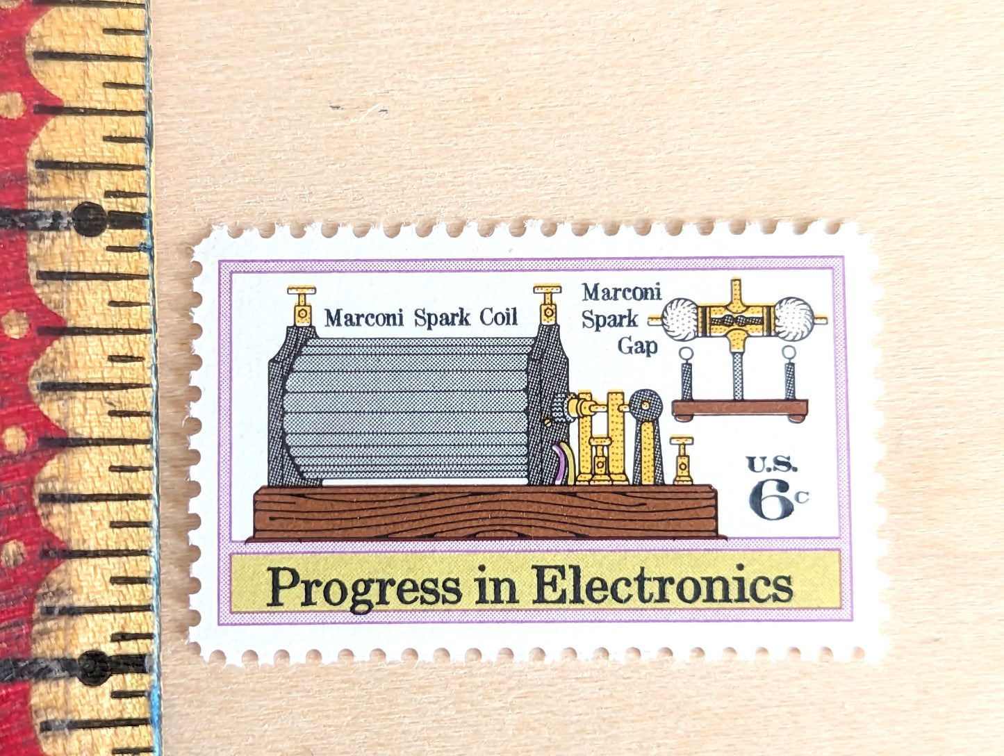Progress in Electronics, Vintage Unused USPS 6 Cent Postage Stamps, Progress in Electronics Stamps, 1973, Gummed