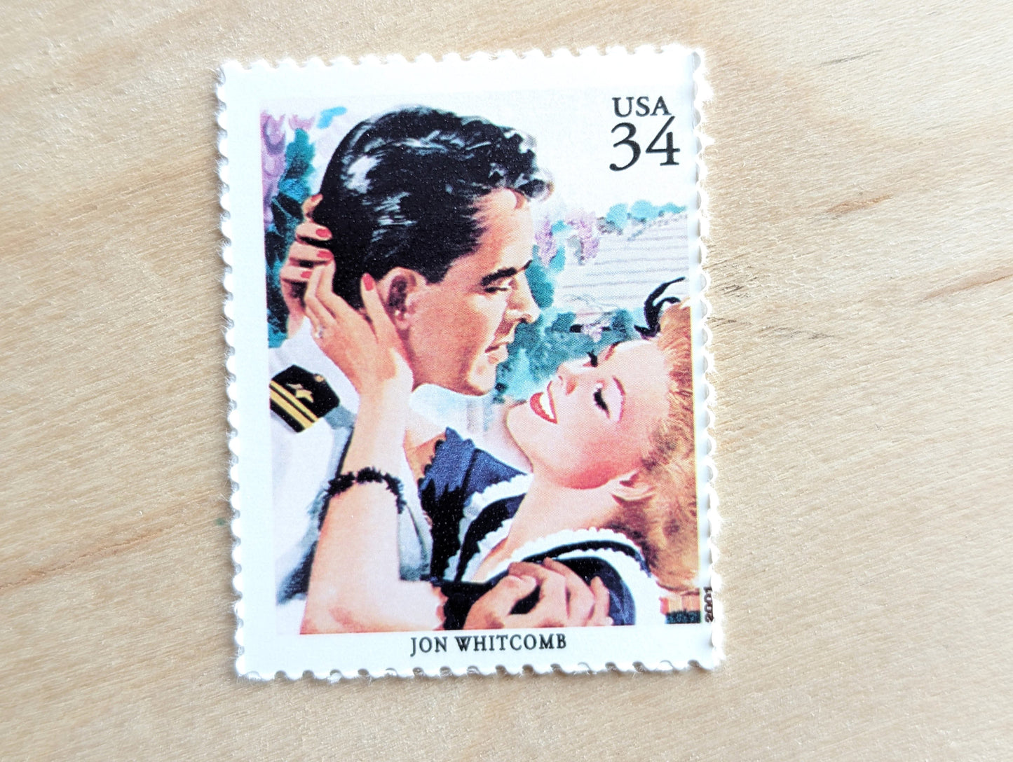 Jon Whitcomb, Back Home For Keeps, Set of 5, Vintage Unused USPS 34 Cent Postage Stamps, American Illustrators Series 2000, Gummed