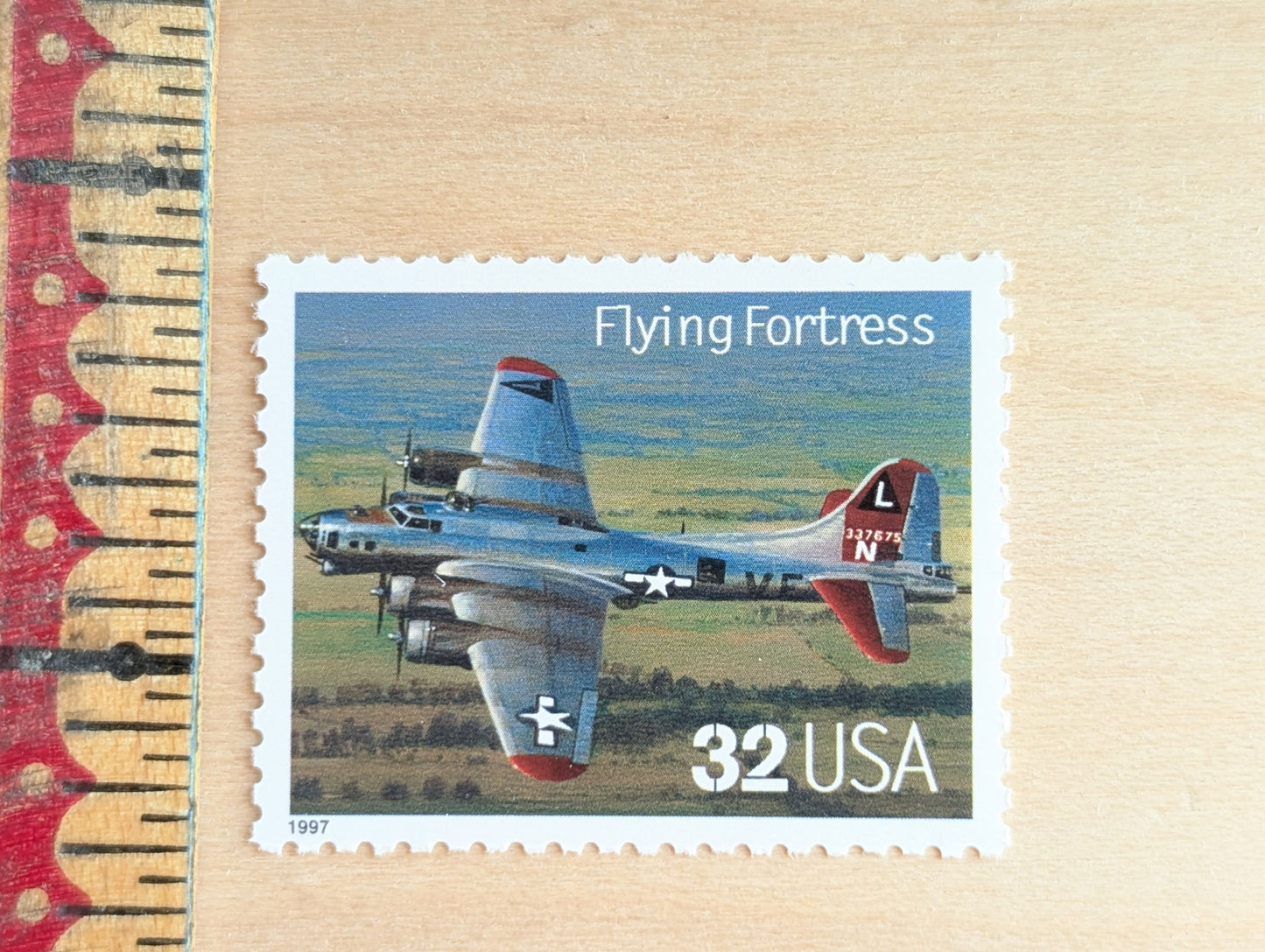 Flying Fortress Classic American Aircraft, Set of 5, Vintage Unused USPS 32 Cent Postage Stamps, Classic American Aircraft Stamps, 1996, Gummed