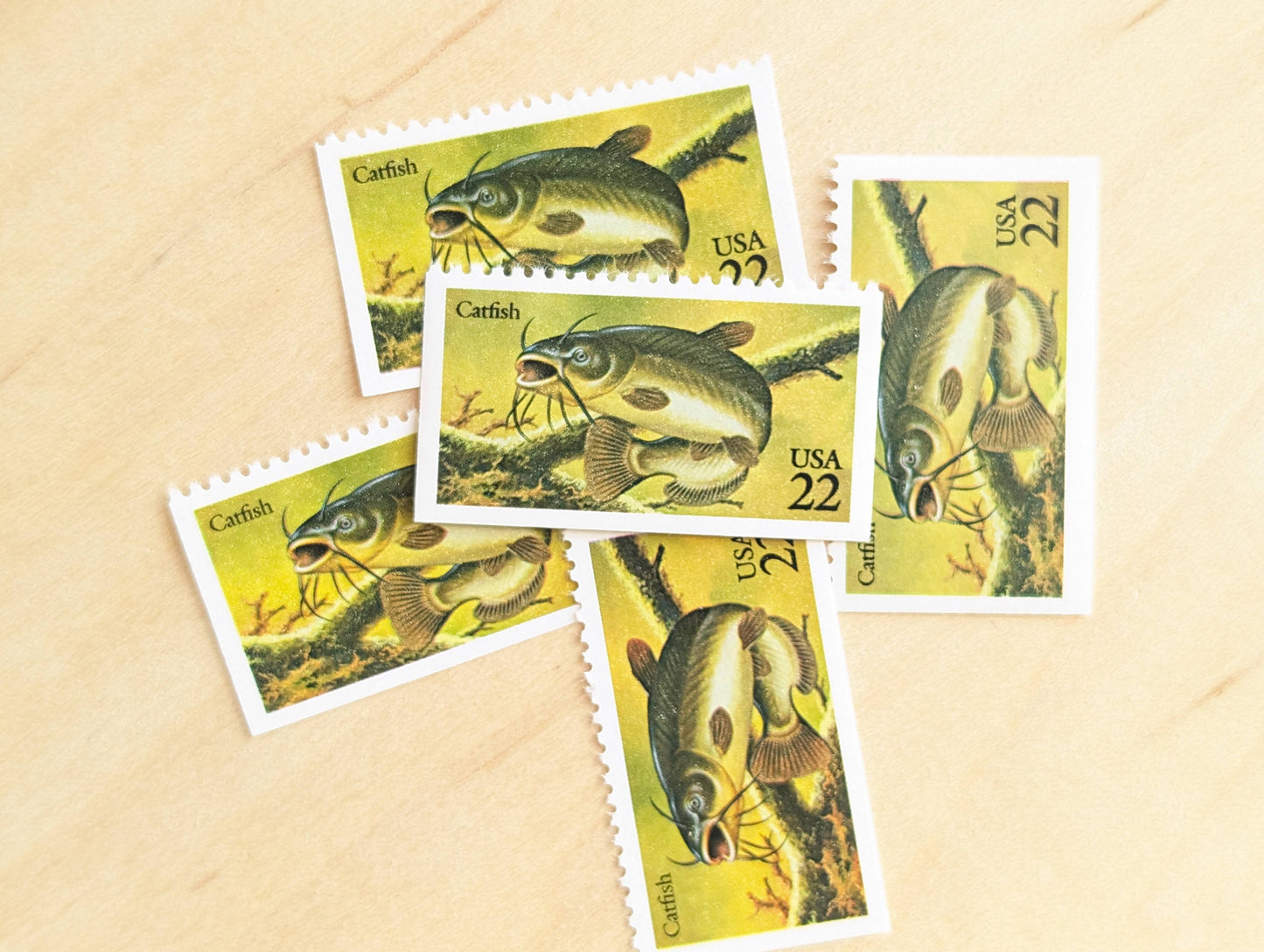 5 Catfish Stamp, 22 Cent, 1986, Unused Postage Stamps