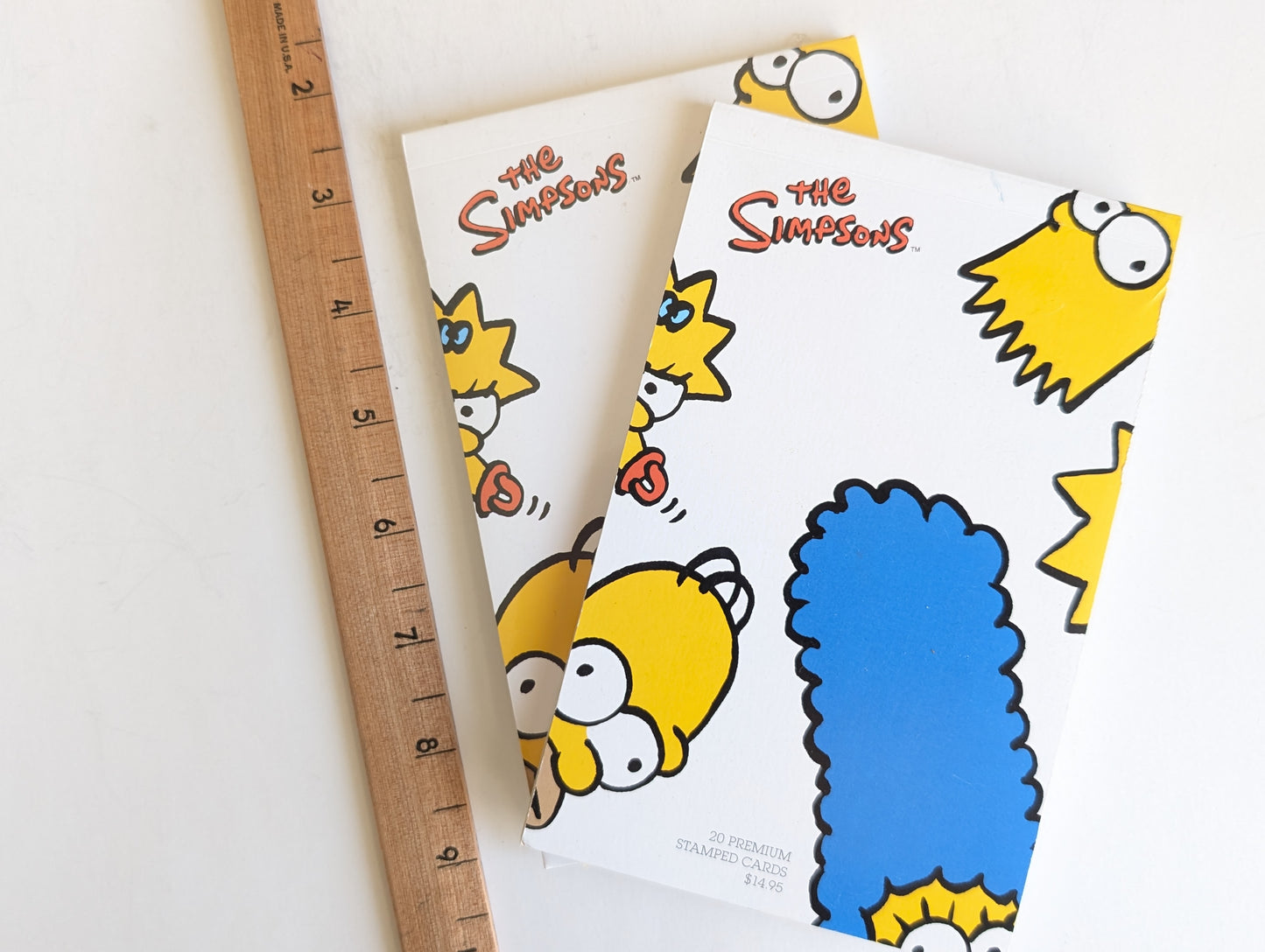 The Simpsons Postcards, Set of 5 or Booklet of 20 Unused USPS Postcards, 4x6 Inches, 2009