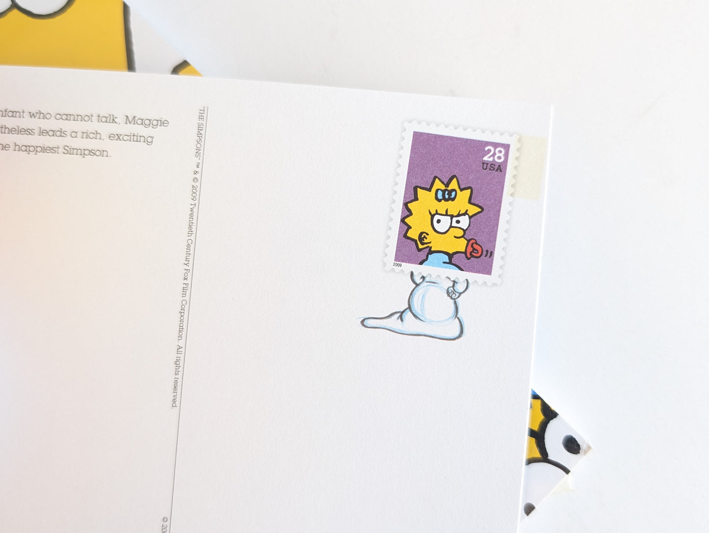 The Simpsons Postcards, Set of 5 or Booklet of 20 Unused USPS Postcards, 4x6 Inches, 2009