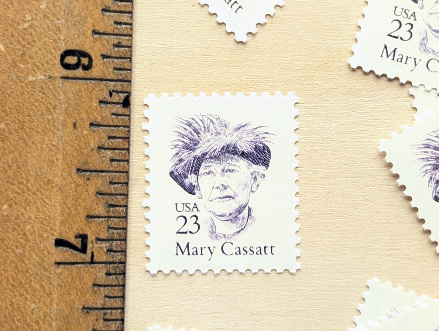 Mary Cassatt, Set of 10, Vintage Unused USPS 23 Cent Postage Stamps, Mary Cassatt Stamps, 1988, Gummed