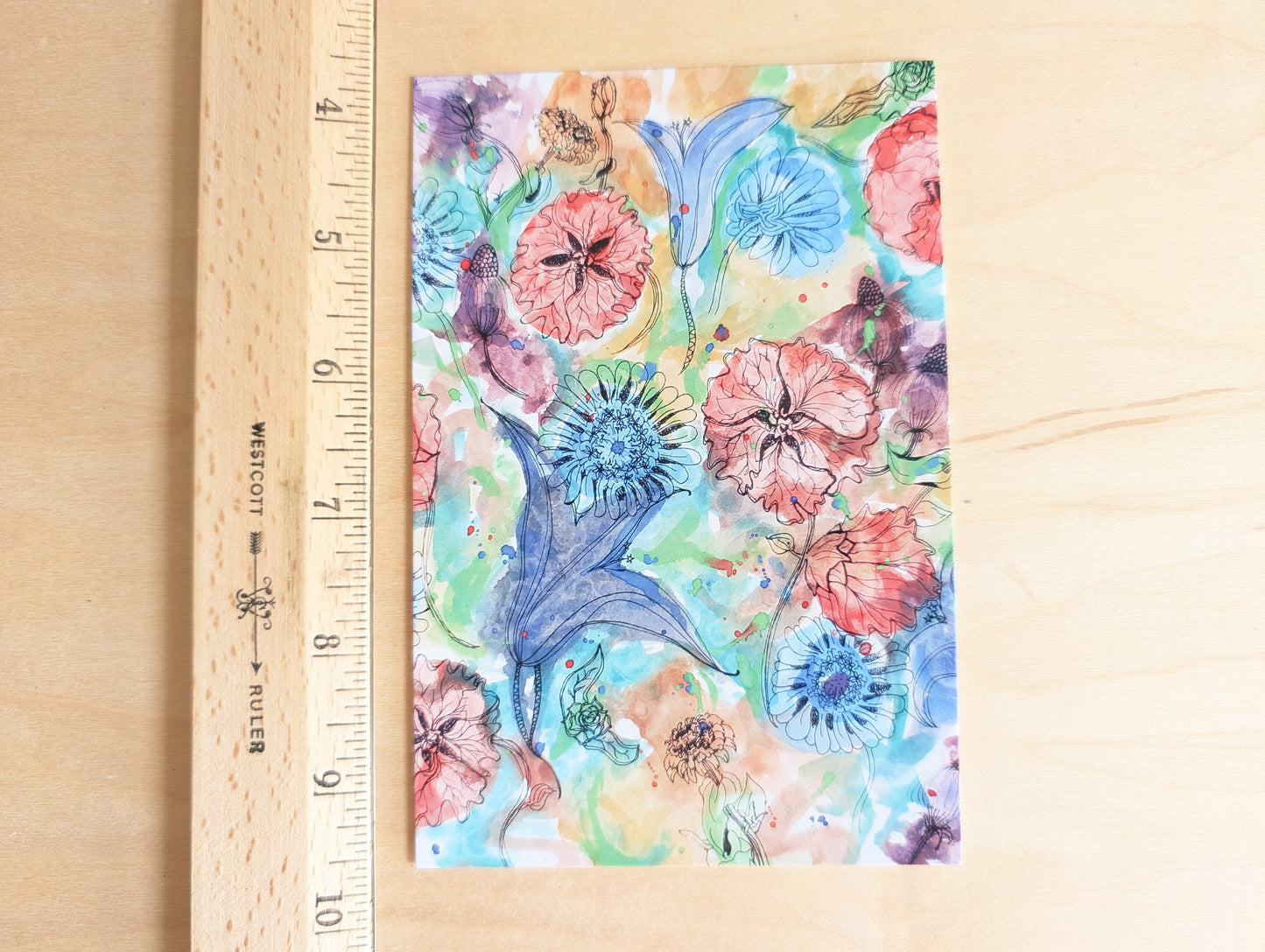 4 Epoch Post Original Postcards 2024, 4x6 Inch Postcards, White Cabbage Butterfly and Lavender, Little Things, Britabean Logo, Sound Garden