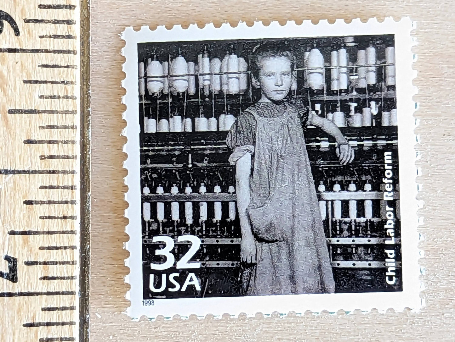 Child Labor Reform, Set of 5, Vintage Unused USPS 32 Cent Postage Stamps, 1910s Celebrate the Century Stamps 1998, Gummed