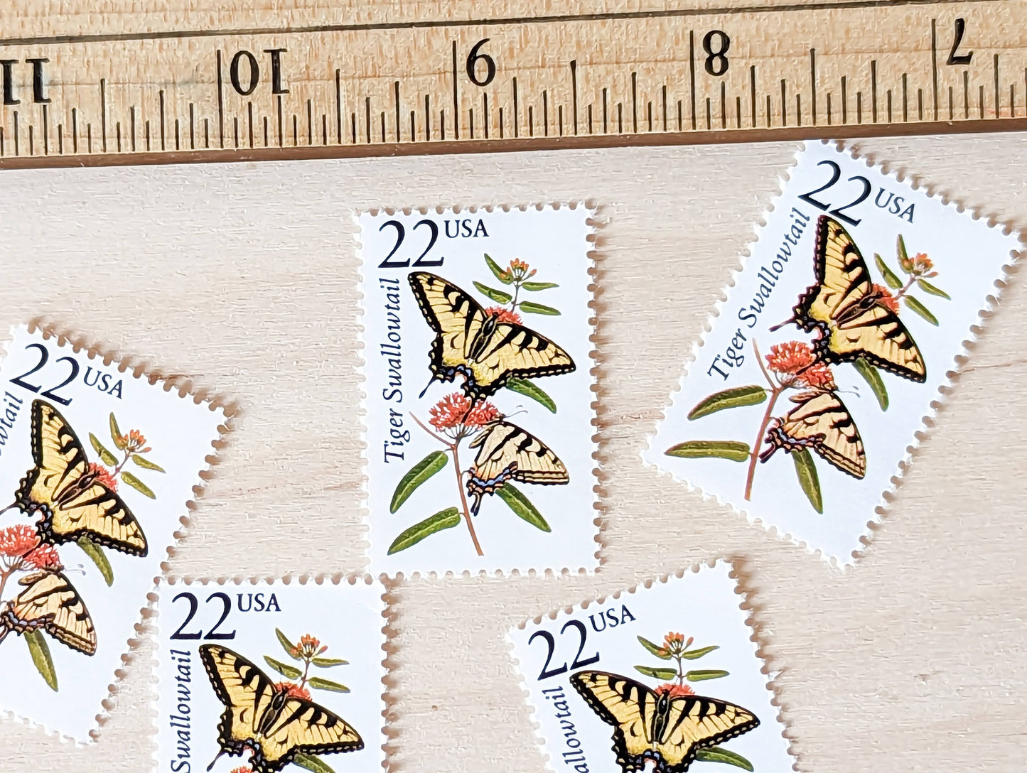 5 Tiger Swallowtail Wildlife Stamps, 22 Cent 1987 Unused Postage Stamps