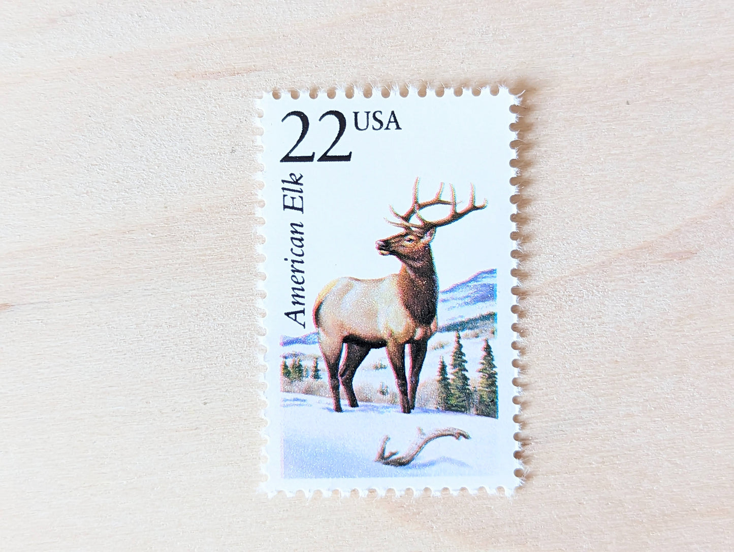 5 American Elk Wildlife Stamps, 22 Cent 1987 Unused Postage Stamps