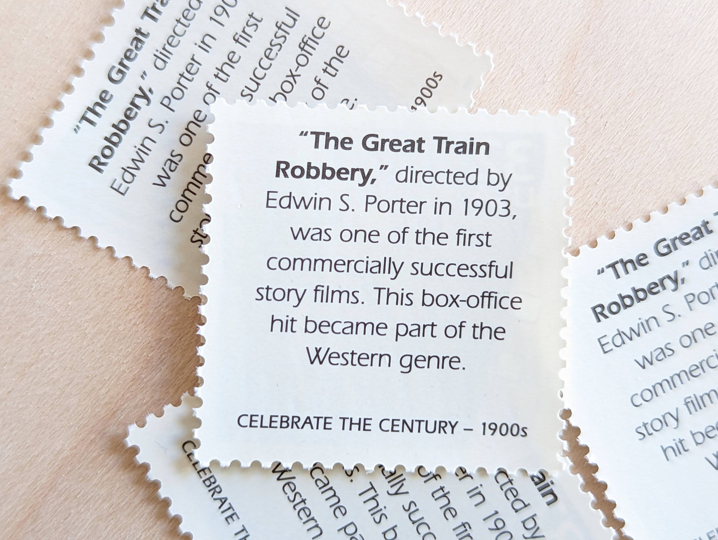 5 The Great Train Robbery Stamps, 32 Cent, 1998, 1900s Celebrate the Century, Unused Postage Stamps