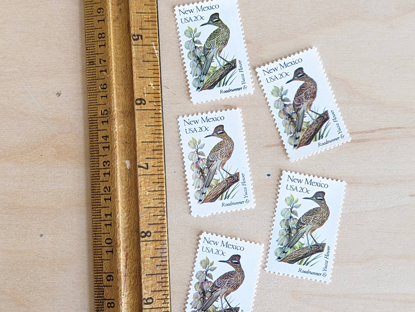 5 New Mexico State Bird and Flower, 20 Cent, 1982, Unused Postage Stamps